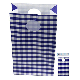 Blue Checkered Party Bag 6pk