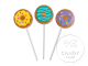 Donut Party Lollipops Box of 12