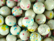 White Speckled Gobstoppers 19mm