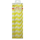 Yellow Stripe Paper Straws 20pk