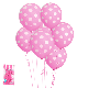 Pink Dotty Balloon 8pk