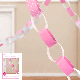 Pink Paper Chain 4m