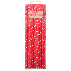 Red Dot Paper Straws 20pk