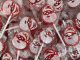Santa Claus Flat Lollipops Red 67pce Bag