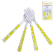 Yellow Dot Cutlery 12pk