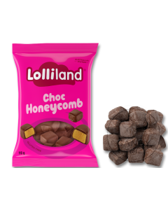 Lolliland Pink Bags Choc Honeycomb
