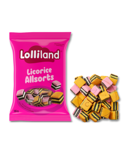 Lolliland Pink Bags Licorice Allsorts