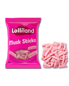 Lolliland Pink Bags Musk Sticks