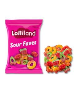 Lolliland Pink Bags Sour Faves