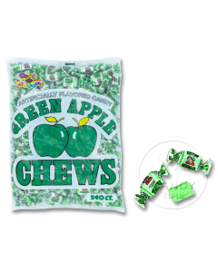 Alberts USA Fruit Chews Green Apple 240ct Bag