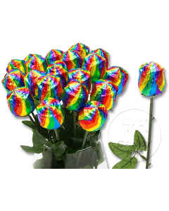 Belgian Choc Rose Rainbow Single