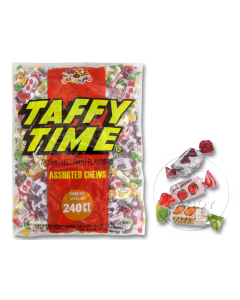 Taffy Time USA Fruit Chews Assorted 240ct Bag