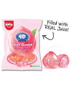 Amos 4D Gummy Gummy Peach Burst Single