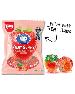 Amos 4D Gummy Gummy Strawberry Burst Single
