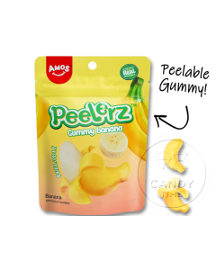 Peelerz Peelable Gummy Banana 3oz Bag Single