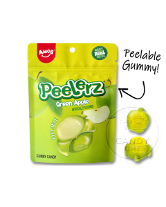 Peelerz Peelable Gummy Green Apple 3oz Bag Single
