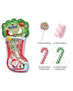 Christmas Candy Festive Mix Stocking Box of 24