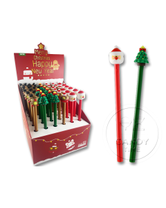 Christmas Gel Pen with Topper 48 Pce Box