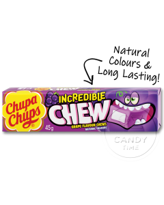 Chupa Chups Incredible Chew Grape Single