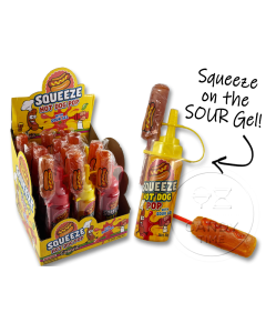 Cosmic Squeeze Hot Dog Pop Candy Box of 12
