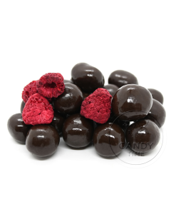 Premium Dark Chocolate Freeze Dried Raspberries 500g Bag