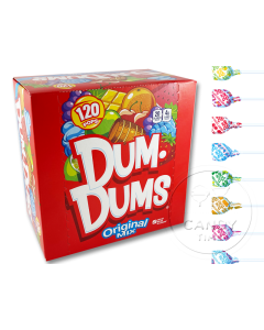 Dum Dums USA Lollipops Original Box of 120