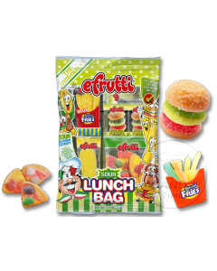 Gummy Sour Lunch Theme Bag Box of 12