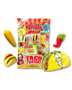 Gummy Taco Twosday Theme Bag Box of 12