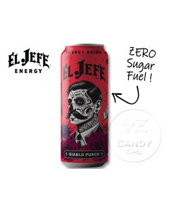 El Jefe Energy Drink Diablo Punch Can Box of 12