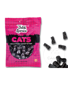 Dutch Licorice Cats 150g Bag