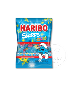 Haribo Sour Smurfs Peg Bag Single