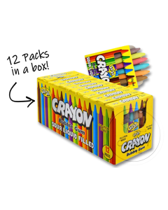 Sour Liquid Filled Gum Crayons Box of 12