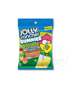 Jolly Rancher Gummies Sour Lemonade Stand Peg Bag Box of 12
