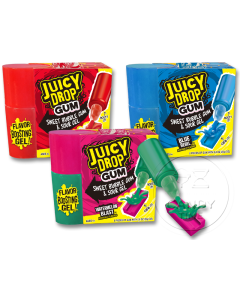 Juicy Drop Sweet Gum with Sour Gel Box of 16