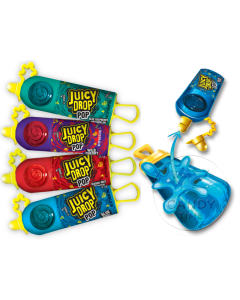 Juicy Drop POP Hard Candy with Sour Gel Single