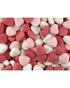 Juicy Jelly SOUR Pink & White Hearts 1kg
