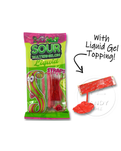 Sour Straps plus Liquid Watermelon 160g Bag Single