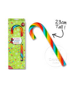 Christmas Jumbo Candy Cane Tutti Frutti Single