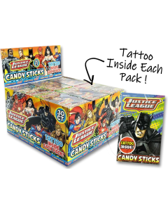 Justice League Candy Sticks 30ct Pack