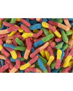 Kervan USA Sour Mini Neon Worms 2.26kg Bag