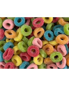 Kingsway UK Multicolour Sour Hoops 1kg Bag