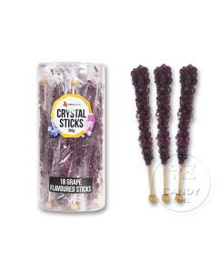 Crystal Rock Candy Sticks Grape Purple