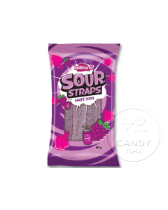 Lolliland Sour Straps Grape Soda 160g Bag Single