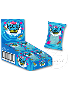 Lolliland Sour Straps ROLLS Rainbow Box of 24
