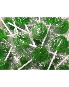 Flat Lollipops Green 1kg Bag