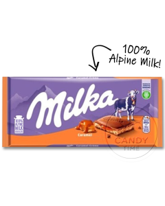 Milka EU Caramel Milk Chocolate Block Box of 23