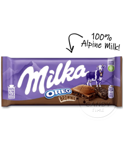 Milka EU Oreo Brownie Chocolate Block Box of 22