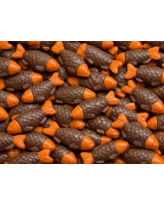 NZ Mayceys Choc Orange Fish 168pce 1.7kg Box