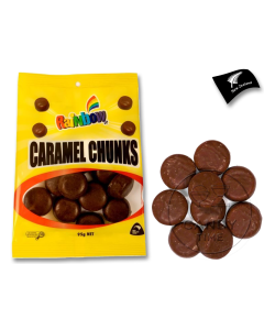 NZ Rainbow Confectionery Caramel Chunks 95g Bag