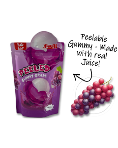 Peeled Peelable Gummy Grape 120g Bag Single